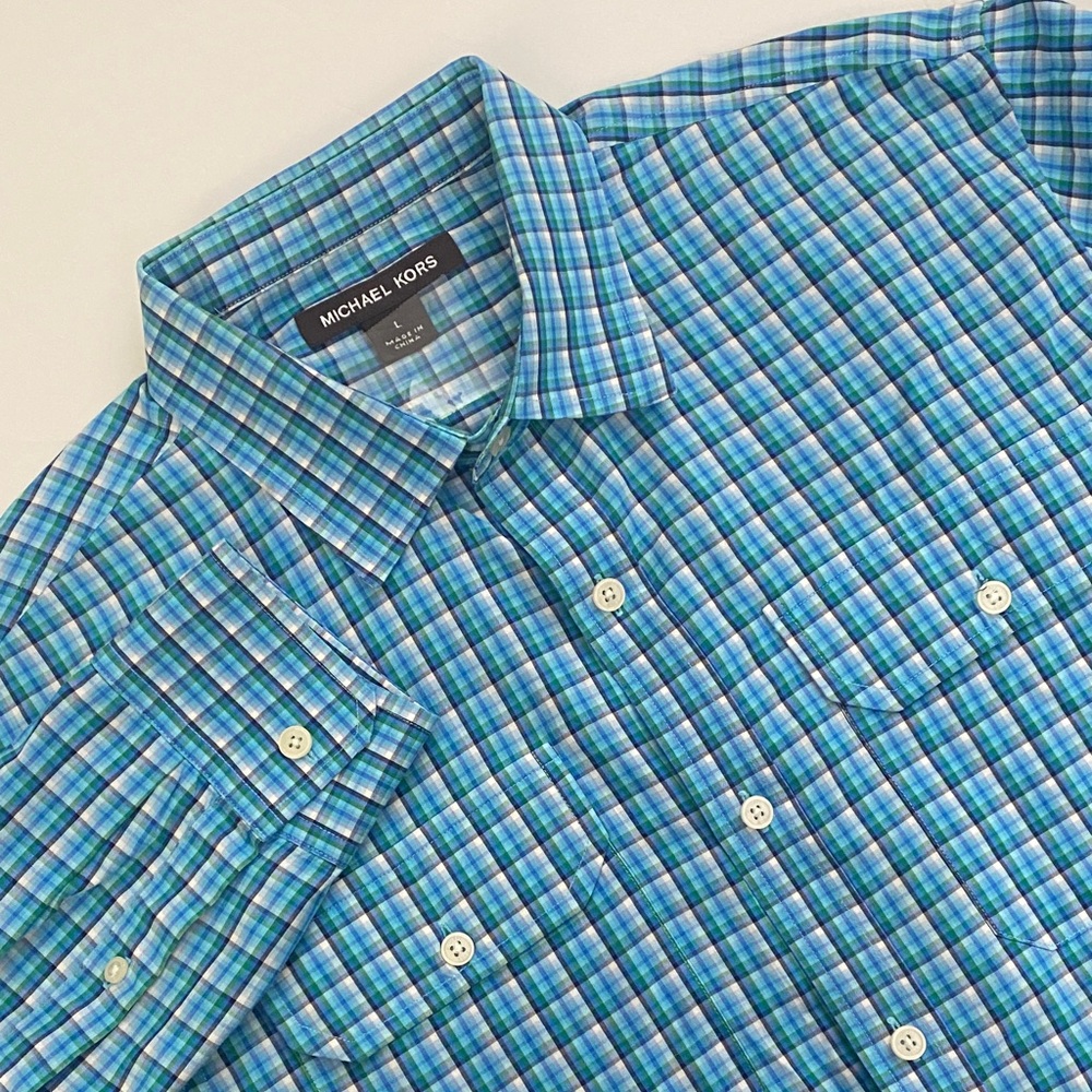Michael Kors Multicolor Checkered Men's Shirt